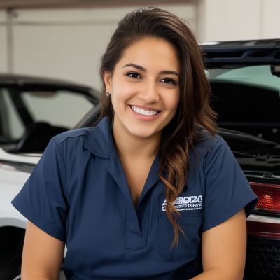 Amanda Rodriguez, body work specialist and paint technician with 8 years of collision repair experience