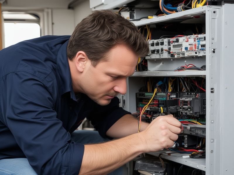 Professional RV electrical system diagnostics and repair with certified master electrician